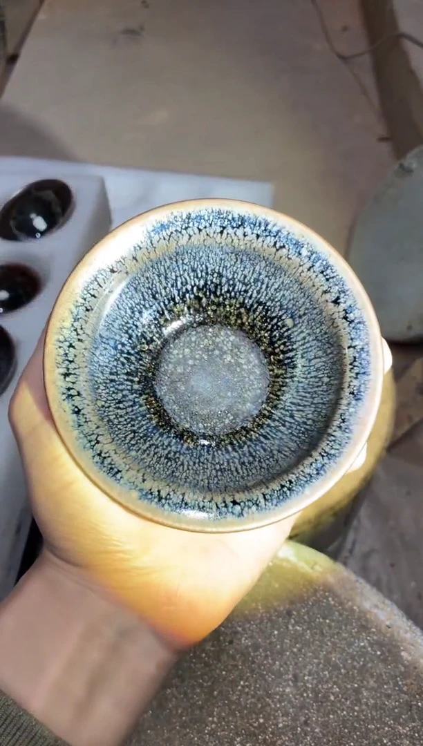 茶盏真柴烧建盏换点柴火