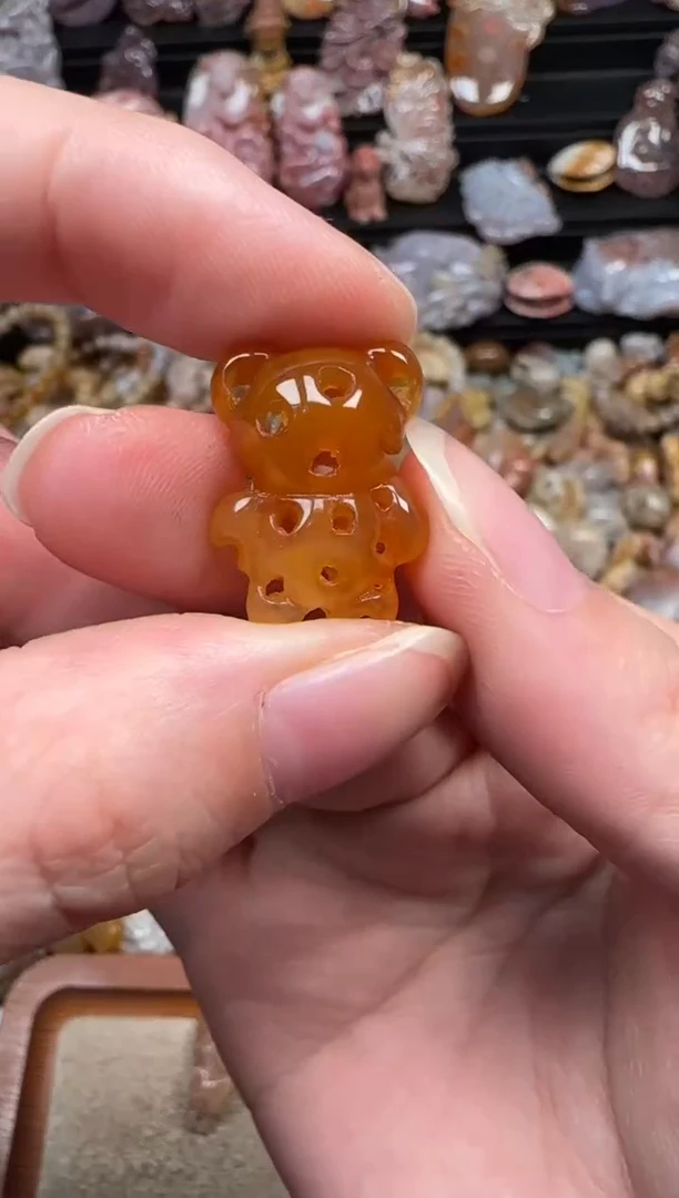 颈饰未镶嵌硅化珊瑚（珊瑚玉）214