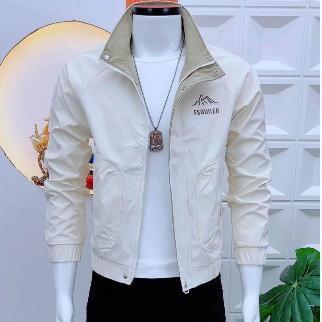 韩版潮流男士外套2025春秋季新款修身帅气百搭轻奢时尚休闲男夹克