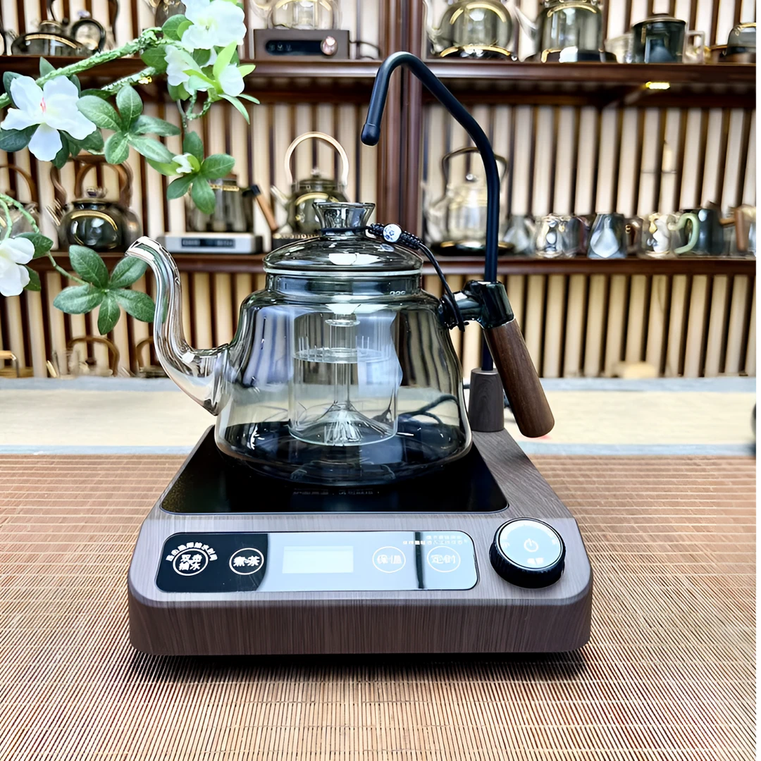 家用大功率上水电陶炉小型台式上水煮茶器耐热玻璃蒸煮茶壶