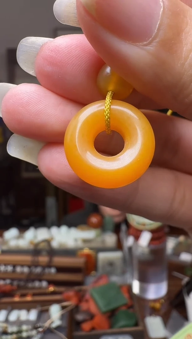 石英岩玉未镶嵌吊坠(赠链)2227