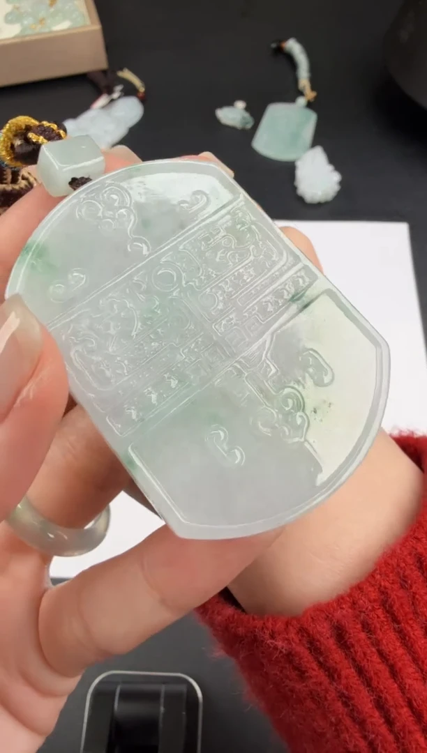 吊坠(不含链)未镶嵌翡翠翡翠饰品-22