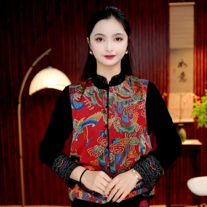 [喜幽] 柒夫人高定双面穿国风刺绣马甲