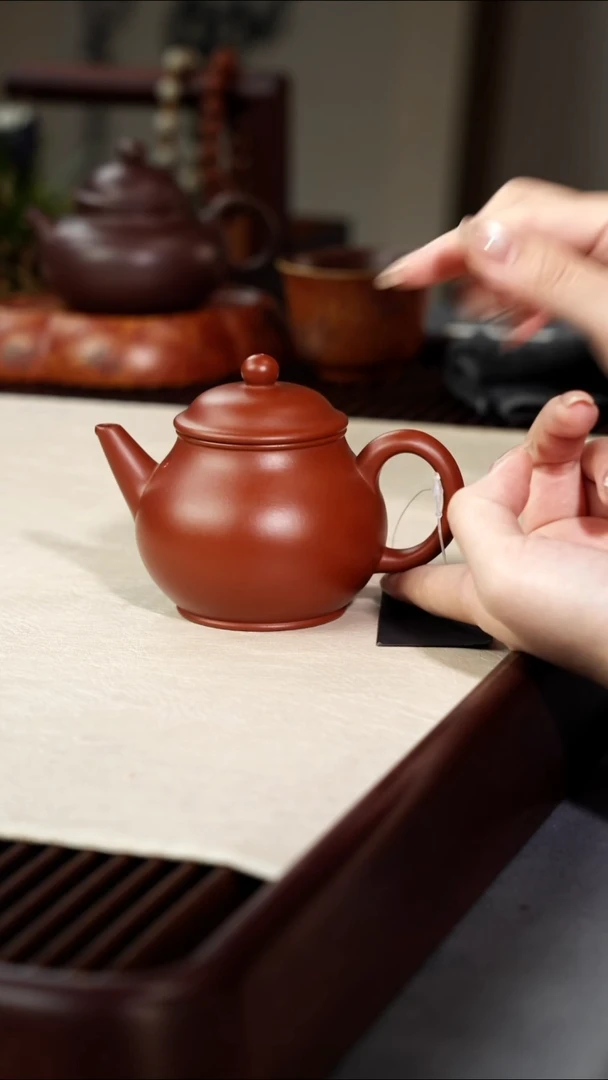 茶壶紫砂水平·礼-朱泥-175cc