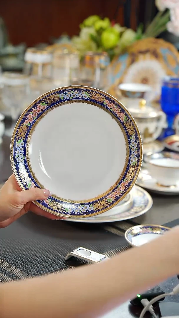 瓷片8英寸菜盘1个