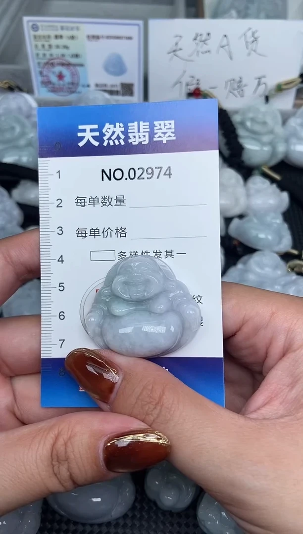 颈饰未镶嵌翡翠天然A货翡翠纯2974