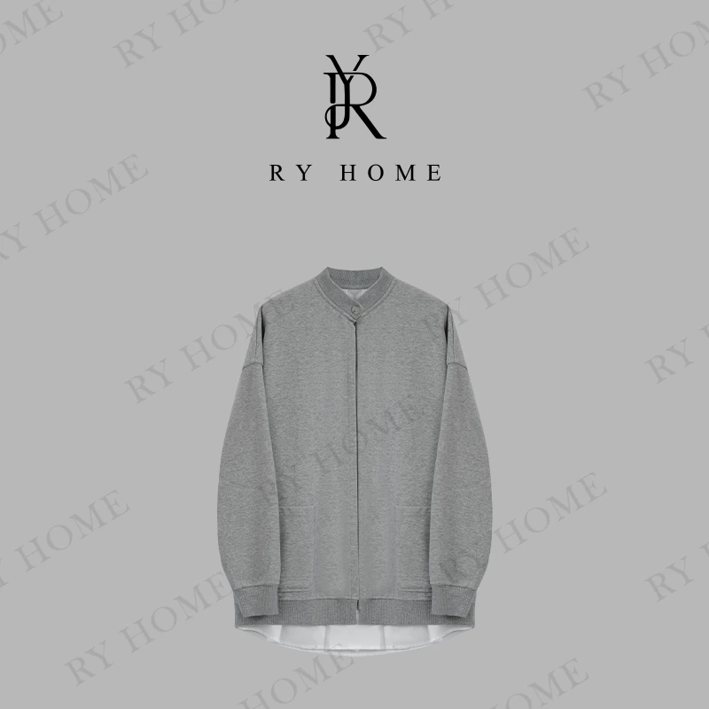 【容雨RYHOME】100棉＋设计款假两件卫衣外套251W2189