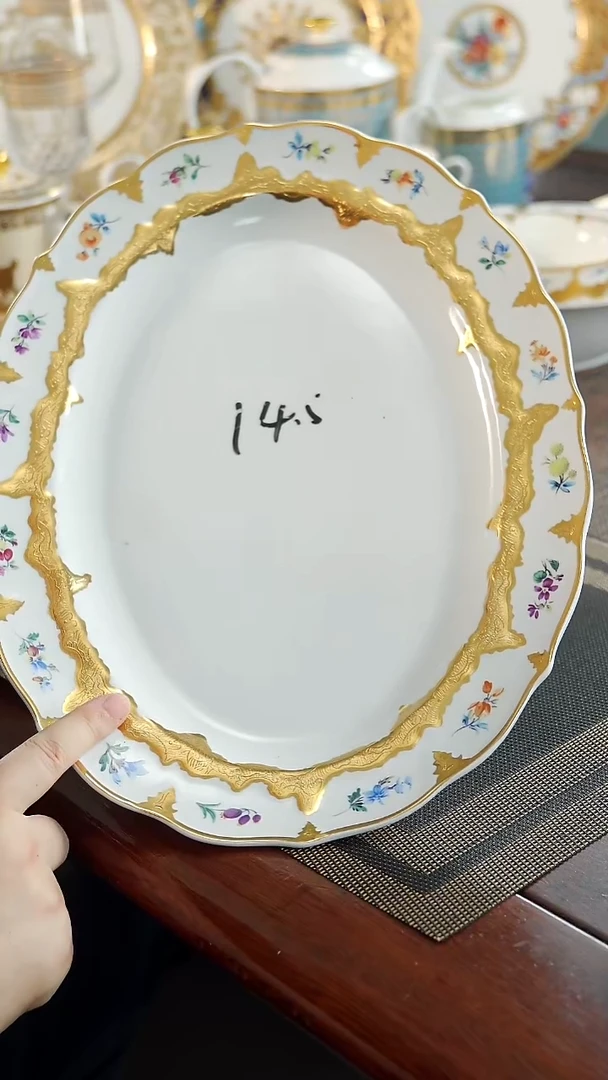 瓷片14.5英寸鱼盘  福利价