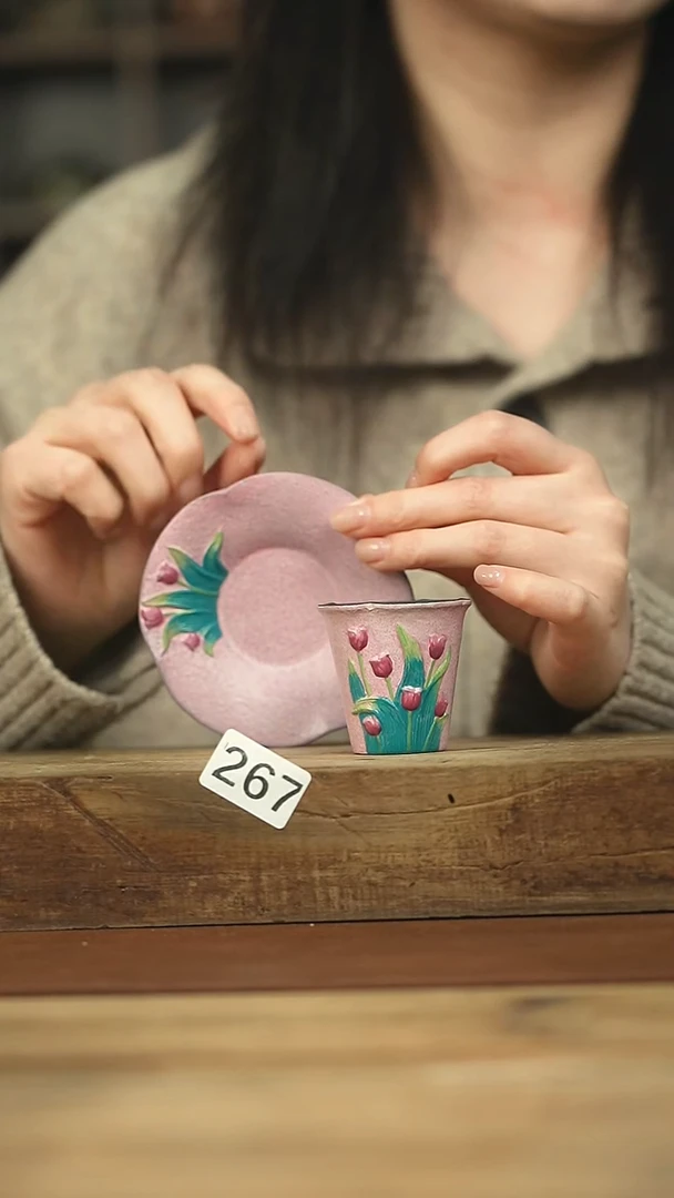 设计师手作！郁金香一杯一碟系列！
