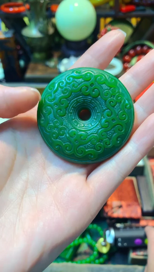 【闪购商品】和田玉（碧玉）挂件未镶嵌主播推荐主播推荐