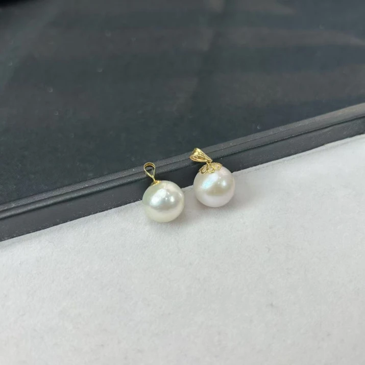 【睿泽鉴宝】18K金淡水有核珍珠吊坠多样性发一/有瑕 12-13mm V0237