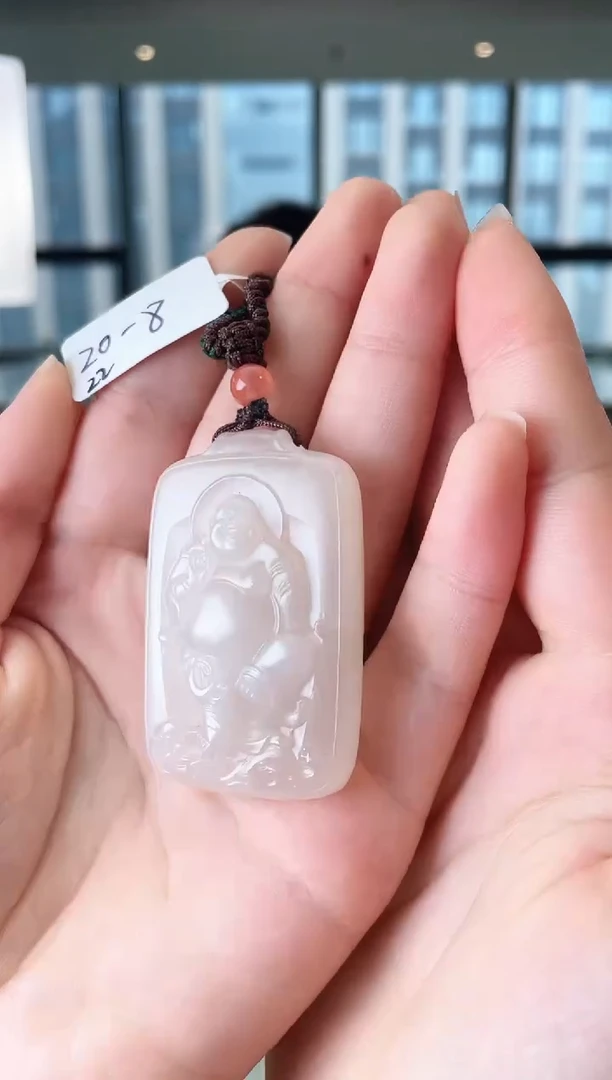 和田玉未镶嵌颈饰佛牌 20-8