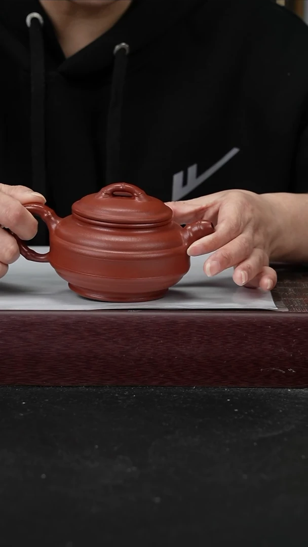 zqq朱泥双线竹鼓