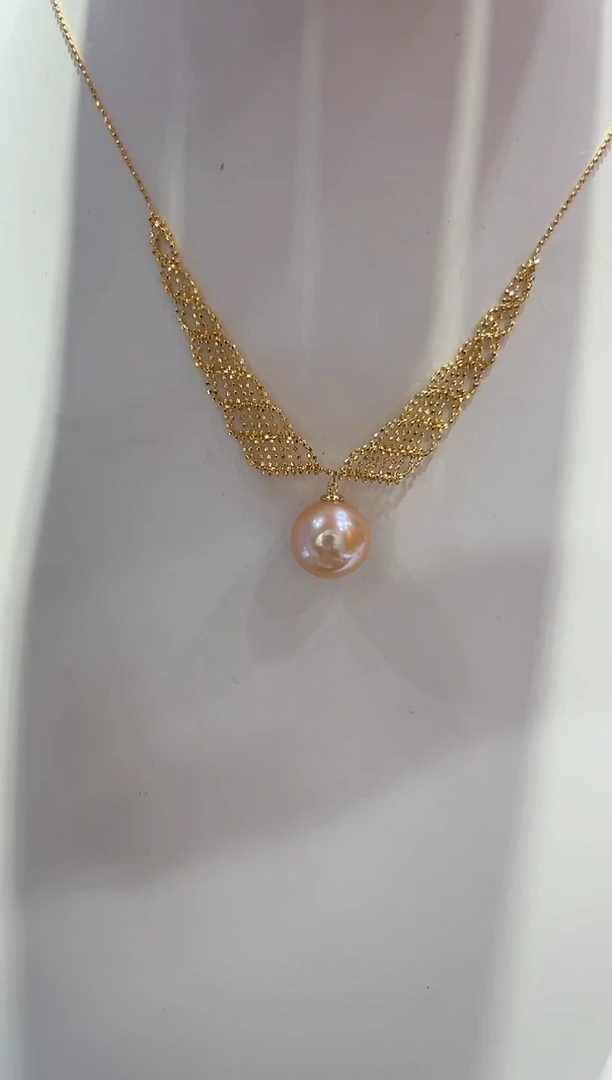 淡水珍珠银S925镶嵌颈饰清货