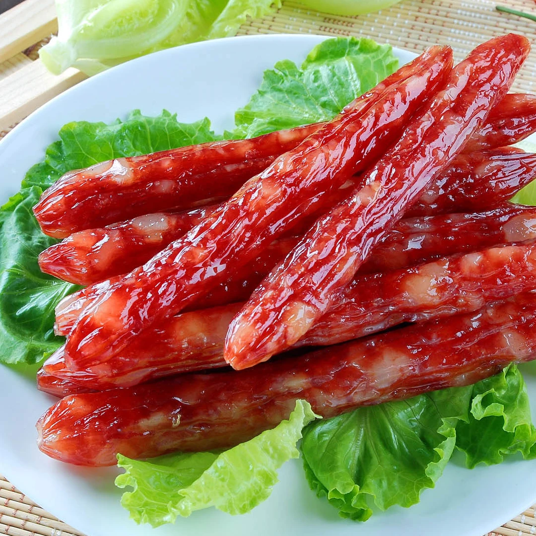 37【土猪腊肠】手工切肉口感细腻香醇香甜3成肥7成瘦肠脆皮广式腊肠