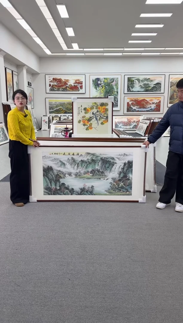 国画小*肥手绘172*85源远流长
