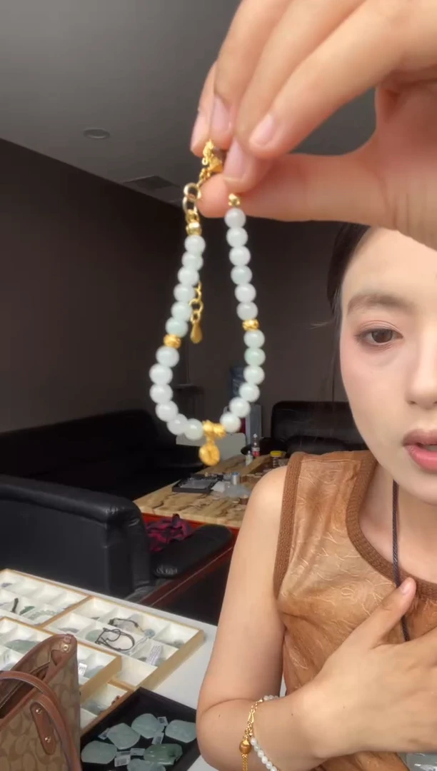 吊坠(不含链)银S925镶嵌翡翠天然缅甸A货翡翠