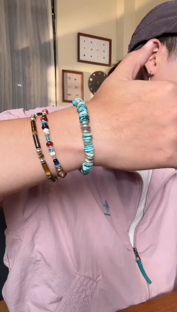 无925银绿色手链33333333