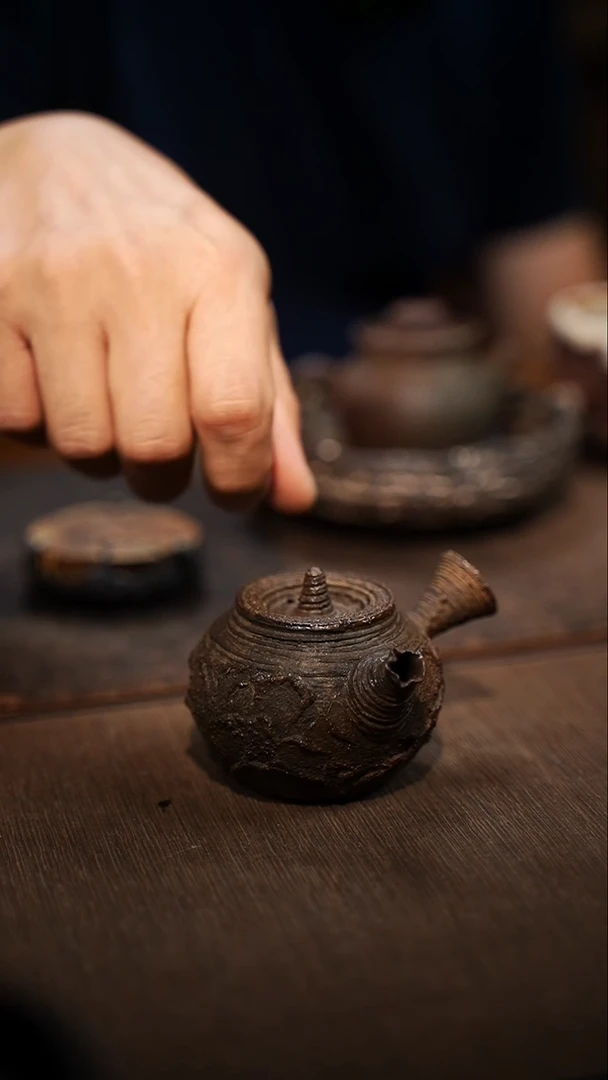 全手工制作  南蛮侧把壶