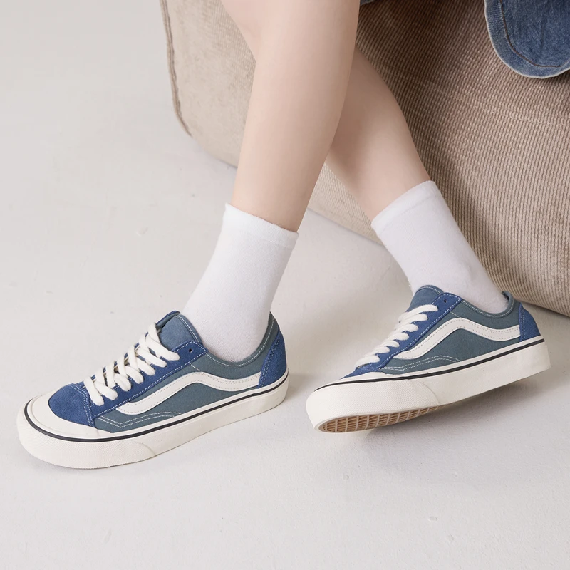 VANS范斯男女鞋官方Style 136 Decon VR3水兵月蓝板鞋VN0A4BX9DDN