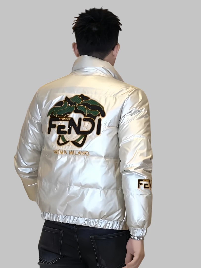 高端羽绒服男士2025冬季新款大码加厚潮流刺绣欧洲站90白鸭绒外套