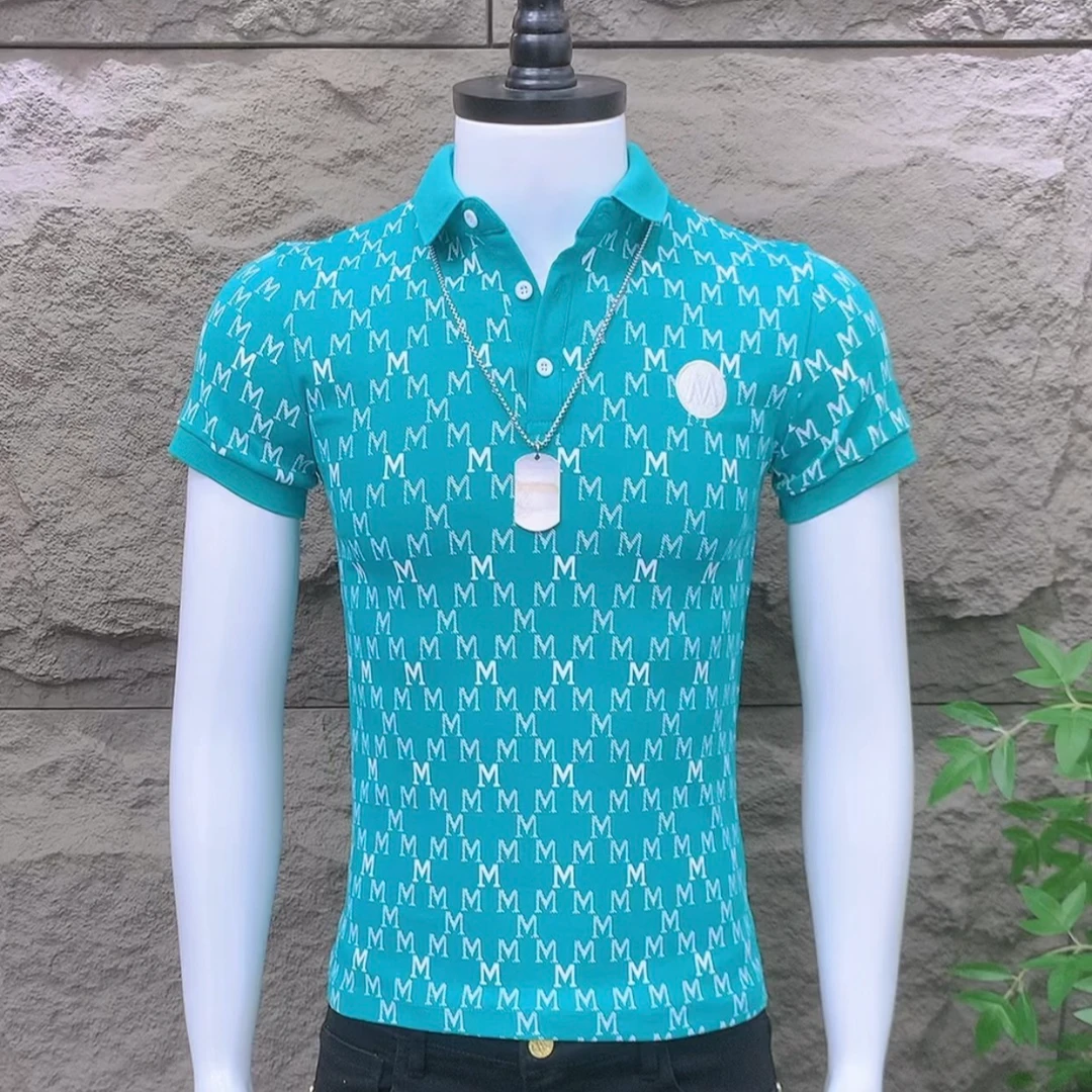 男士经典时尚百搭潮流韩版修身短袖POLO衫8373