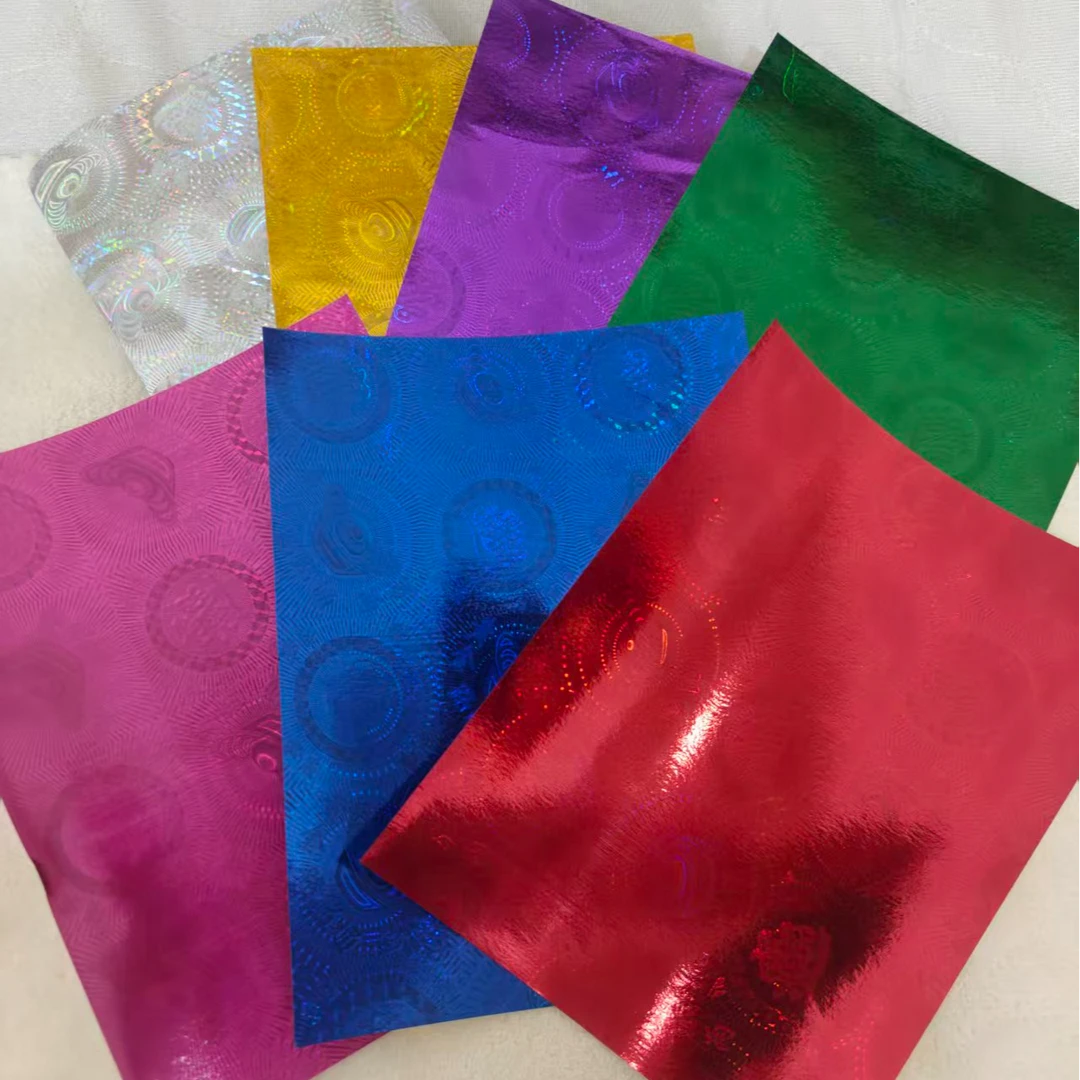 18*18白底五彩七彩色加厚镭射纸适合手工折纸材料多尺寸批发