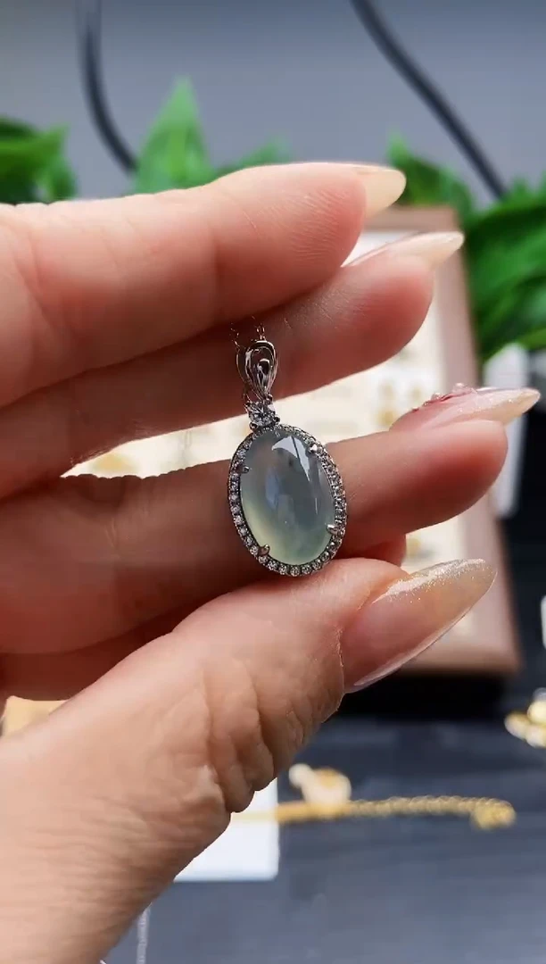 银S925镶嵌戒指翡翠12