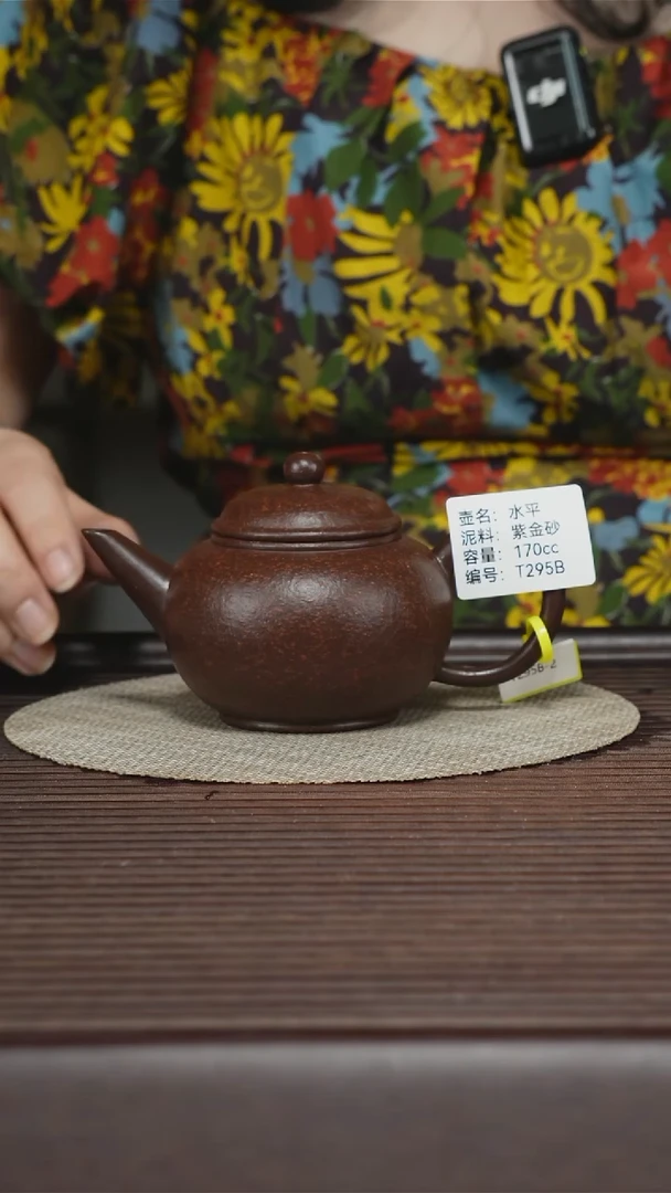 茶壶紫砂T295B 紫金砂 水平 170cc