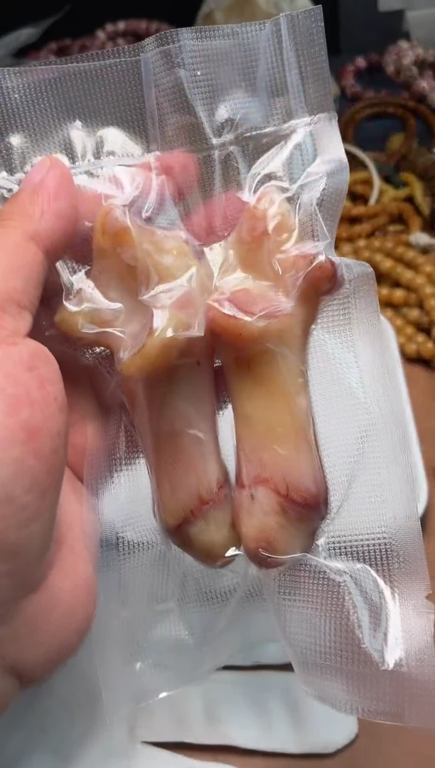 牛骨其他蠡杂件424-根骨1对把件