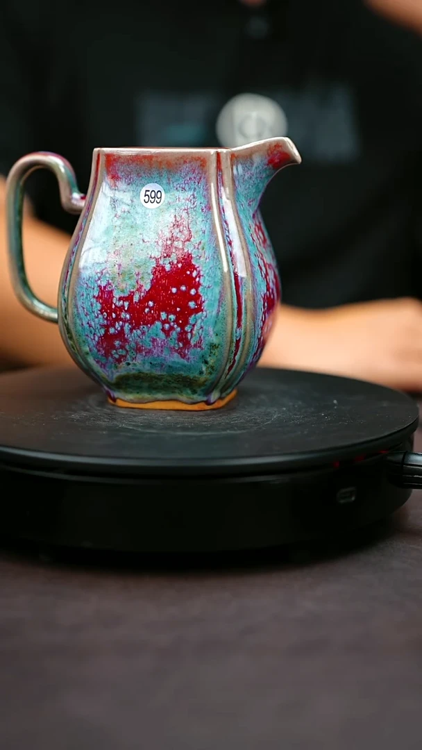 599#原矿钧瓷炉钧釉公道杯