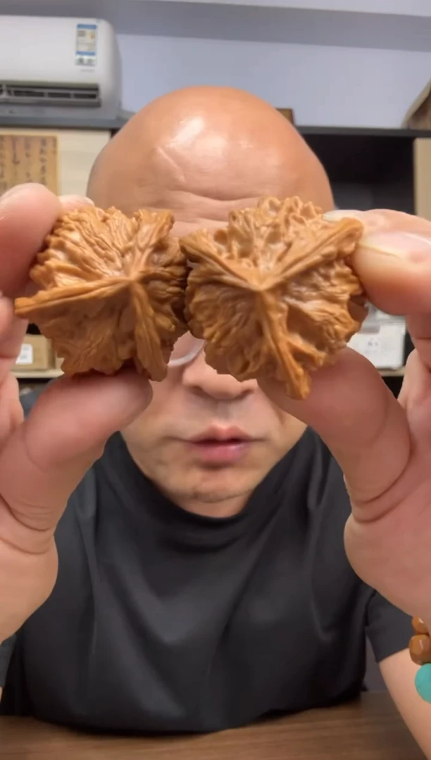 把件文玩核桃41尺盘山三棱
