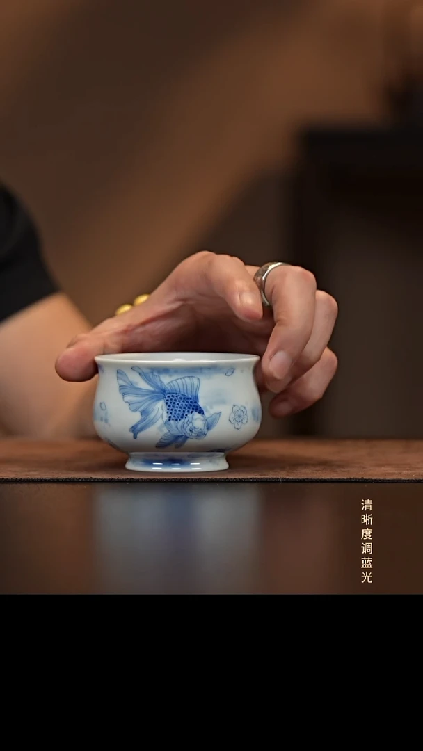 允禾斋  紫砂壶  金鱼杯