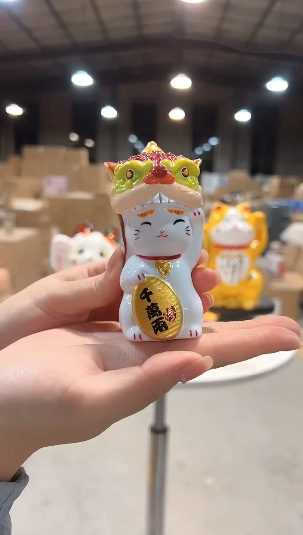 喵侍舞狮小猫创意礼品2
