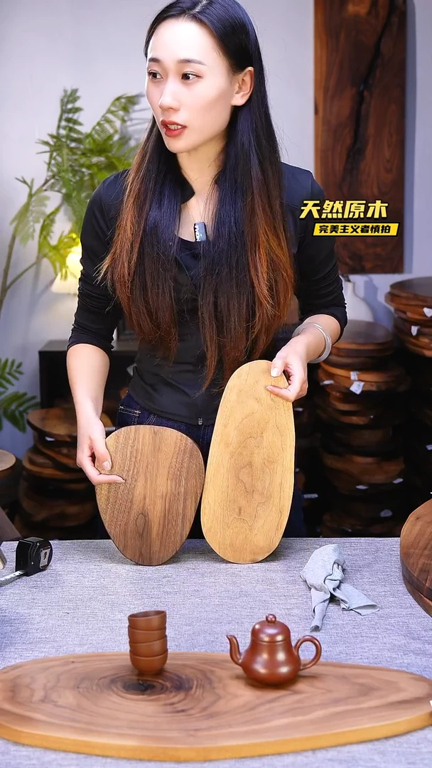 木北美黑胡桃原木.干裂疤结不属于商品质量问题完美主义者慎拍