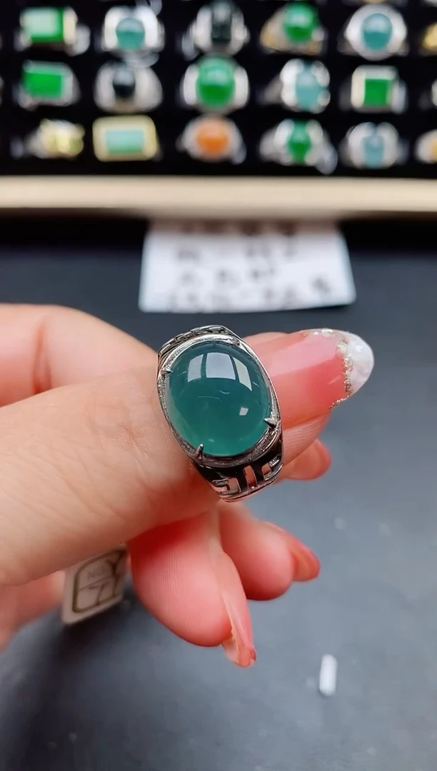 【闪购商品】翡翠戒指银S925镶嵌1221211