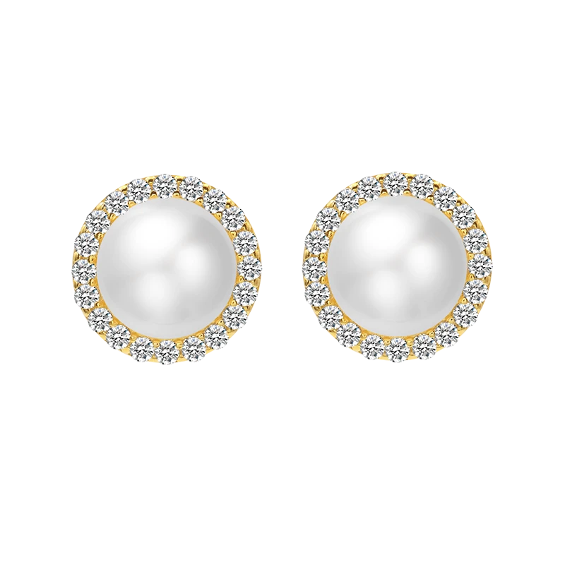 一撇一捺 925银仿珍珠耳饰 月落星河系列耳钉女925银高级感耳钉