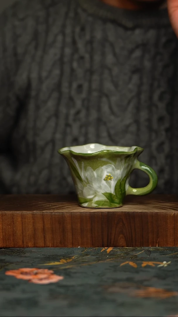 瓷片釉下彩手工手绘同款