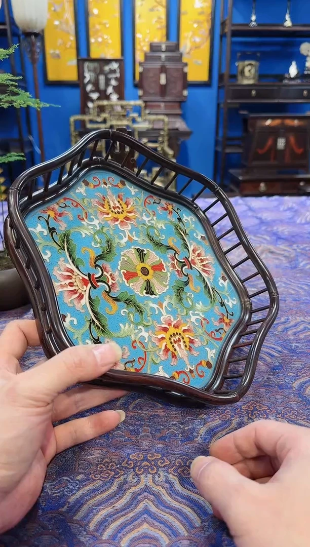 【闪购商品】红酸枝木类成套家具果篮