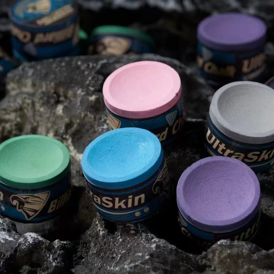 奥特斯金圆形巧克圆形巧粉职业球杆枪粉斯诺克中八九球圆形巧克粉