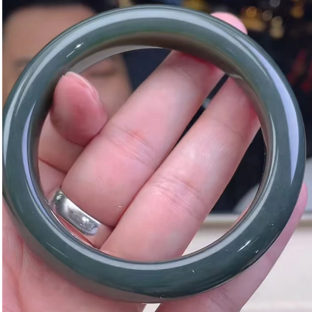 【玉经纶】177086/HQ18-和田玉手镯-多样性发其一