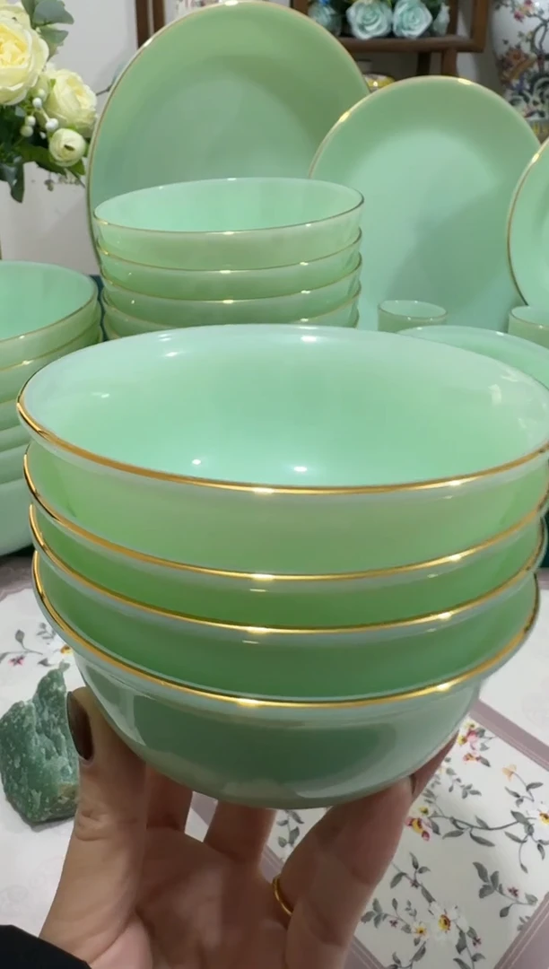 4.5英寸玉瓷碗4个口径11.5厘米