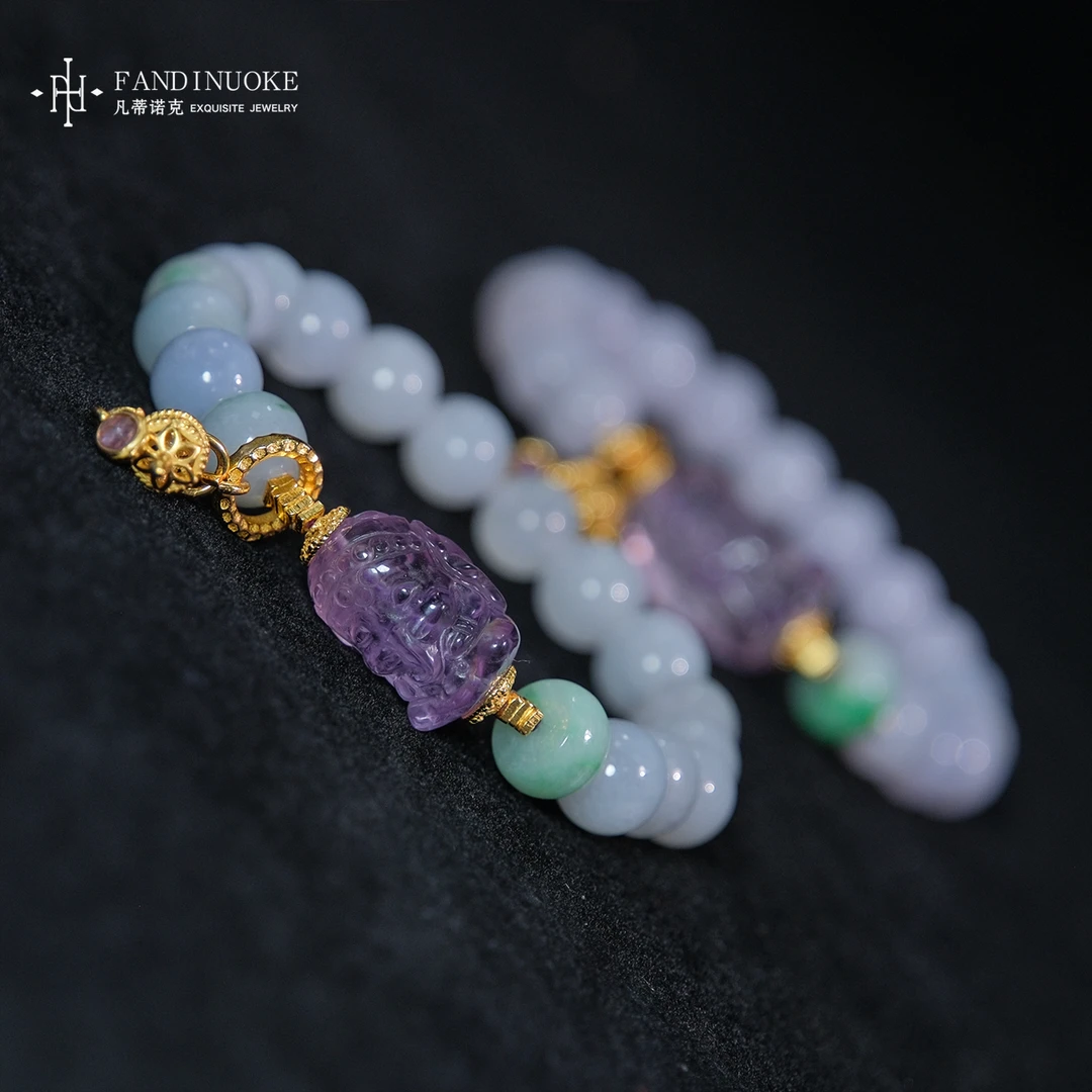 【加加专属】17 MJ65100-翡翠设计款DIY手串-多样性发一件-9mm