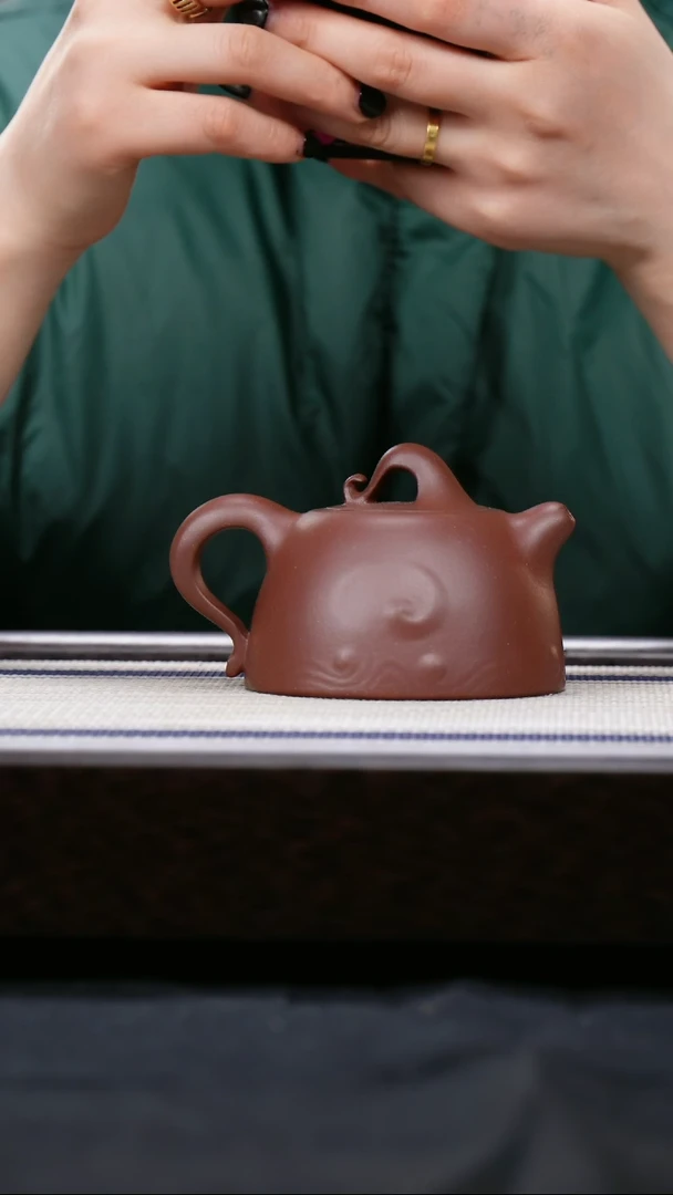 【闪购商品】紫砂茶壶老紫泥 大浪淘沙