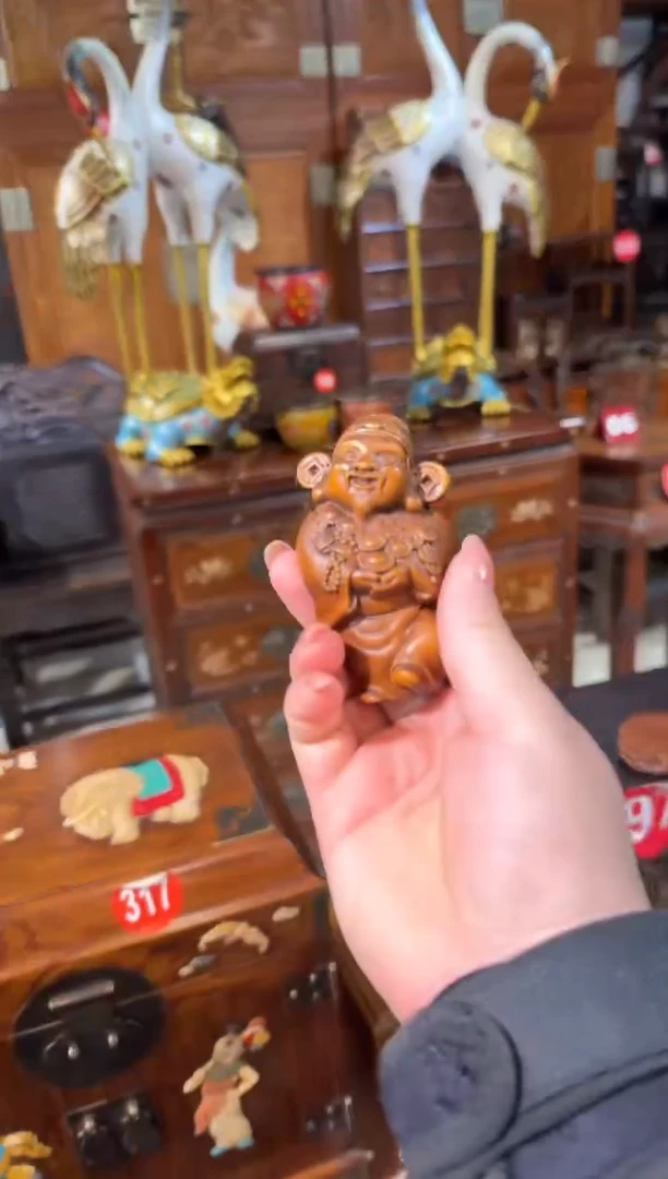 木黄杨木财神68.88888888