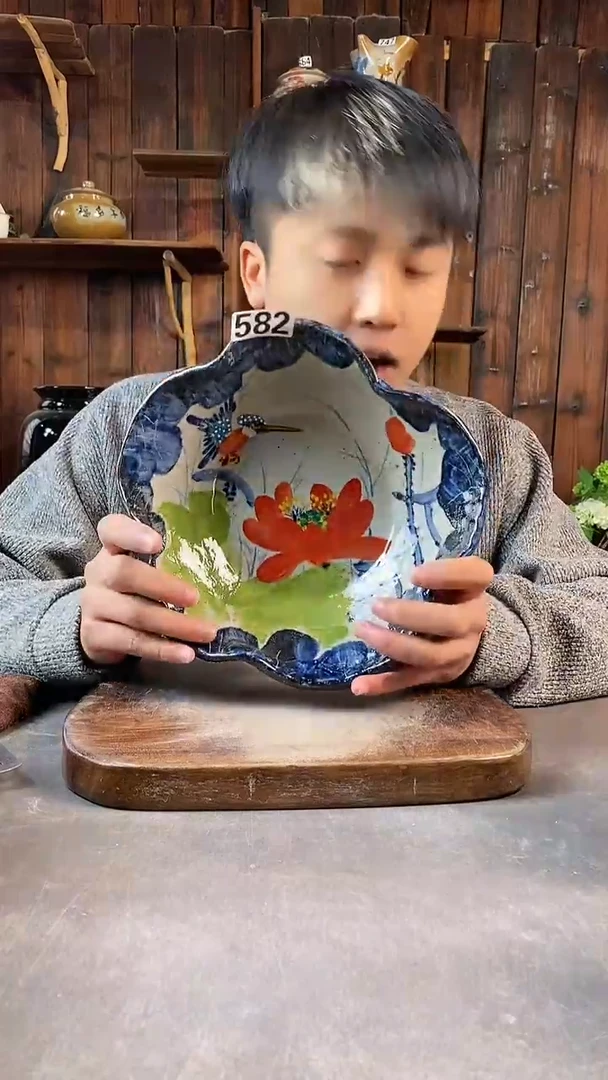碗582，手工手绘，超值陶瓷