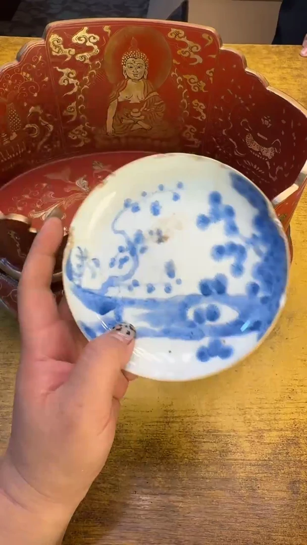 峥**月瓷器瓷器瑕疵破破114