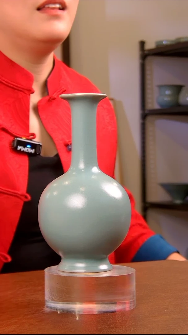 【闪购商品】瓷片细颈鼓腹瓶.............