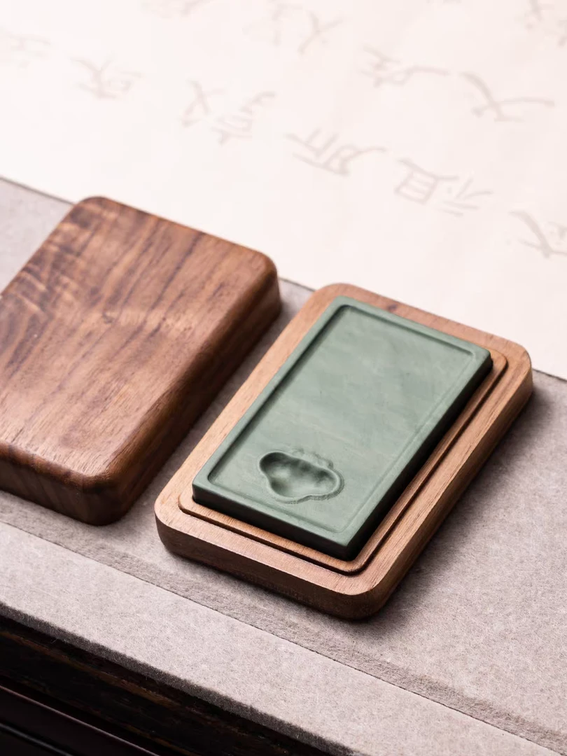 原石甘肃洮砚精品如意砚