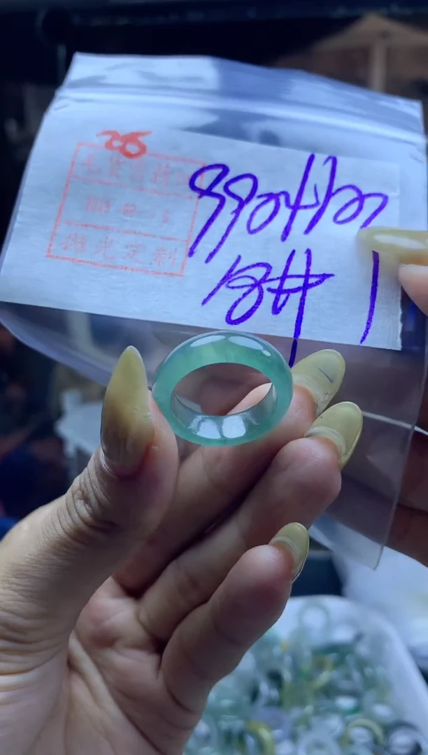 定制翡翠未镶嵌28戒圈18*1000元毛货需精抛光